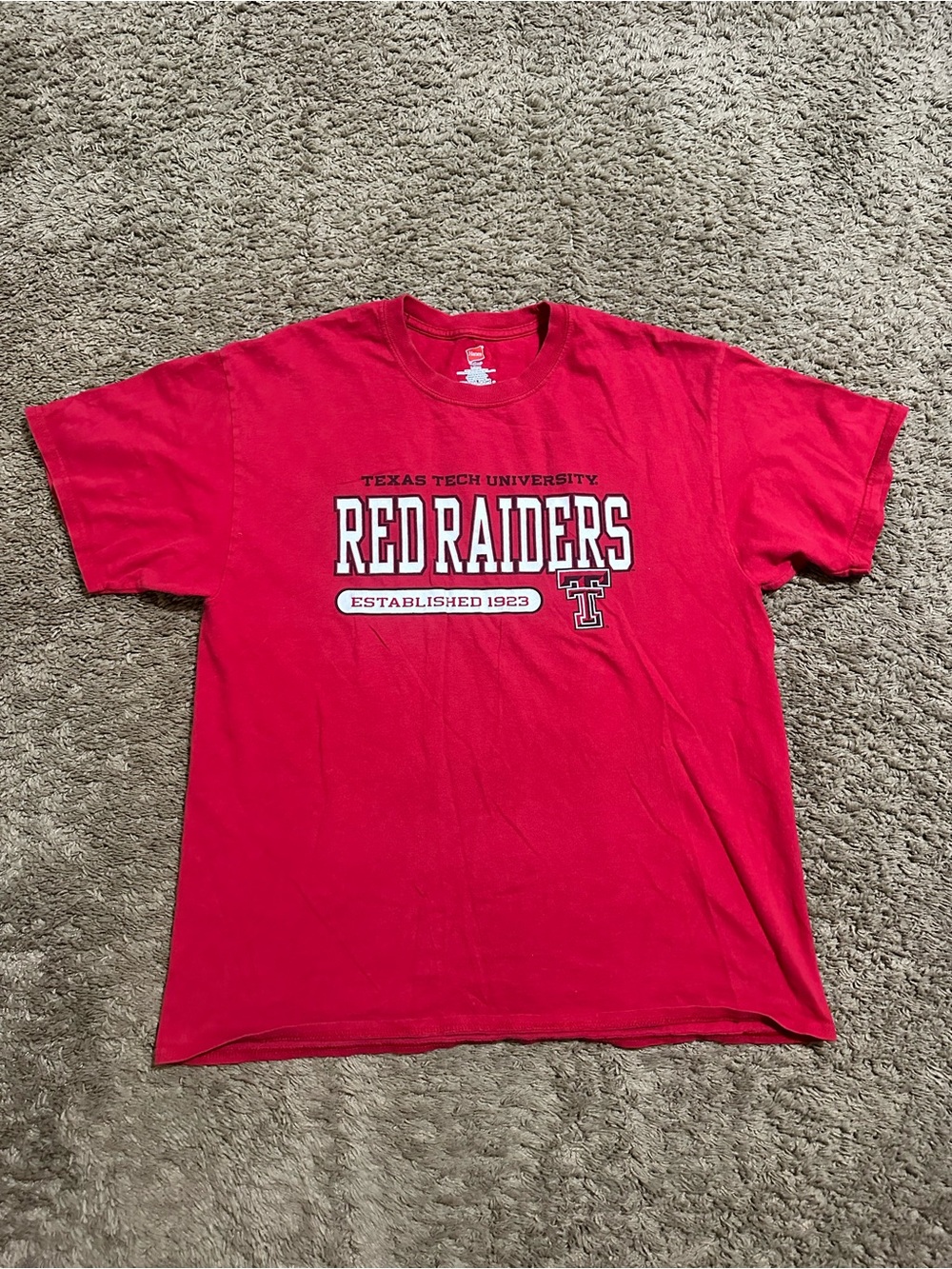 Vintage NCAA Texas Tech Red Raiders “triple red” shirt 00s size large